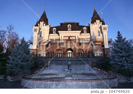 Kiev, Ukraine December 16, 2019: Puppet Theater in the city of Kiev Ukraine Kiev, Ukraine December 16, 2019: Puppet Theater in the city of Kiev Ukraine 104749920