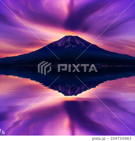 逆さ富士 104750963