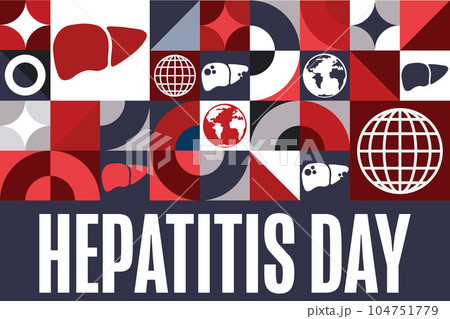 World Hepatitis Day. July 28. Holiday Concept....のイラスト素材 [104751779 ...