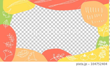 北歐秋季背景插畫素材 104752404