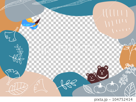 北歐秋季背景插畫素材 北歐秋季背景插畫素材 104752414