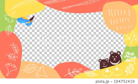 北歐秋季背景插畫素材 北歐秋季背景插畫素材 104752419