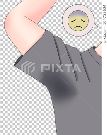 脇の悩み(グレー・汗染み・しょんぼり) 脇の悩み(グレー・汗染み・しょんぼり) 104752634