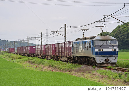成田線　下総神崎ー大戸　JR貨物　EF210-173（新鶴見） 104753497