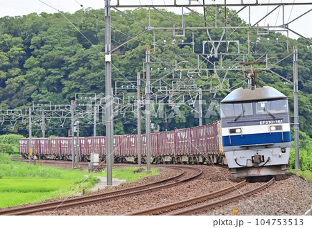 総武本線　物井ー佐倉　JR貨物　EF210-161（新鶴見） 104753513