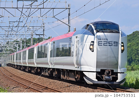総武本線 物井ー佐倉 JR東日本 E259系 Ne001編成(鎌倉) 成田エクスプレス 新塗色 総武本線 物井ー佐倉 JR東日本 E259系 Ne001編成(鎌倉) 成田エクスプレス 新塗色 104753531