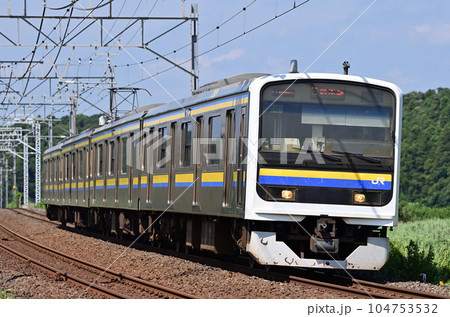 総武本線　物井ー佐倉　JR東日本　209系2100番台　C421編成（幕張） 104753532