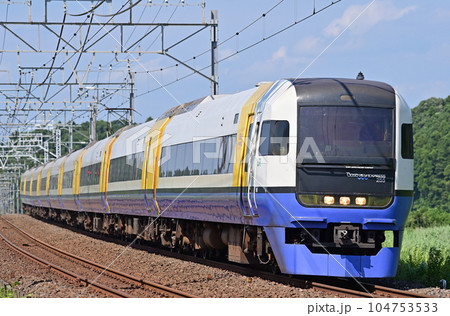 総武本線　物井ー佐倉　JR東日本　255系　Be-03編成（幕張）　さざなみ　わかしお　しおさい 104753533