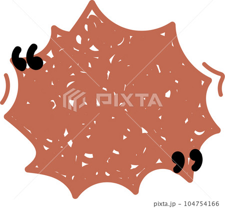 speech bubble balloon with quotation marks icon sticker memo keyword planner text box banner, flat png transparent element design 104754166