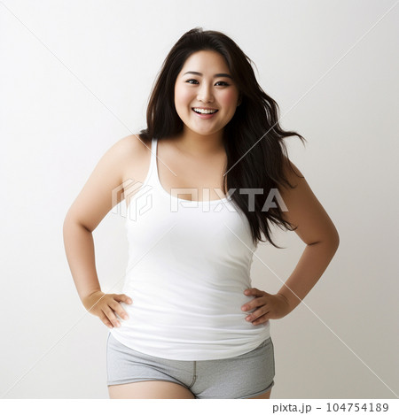プラスサイズモデルの女性 104754189