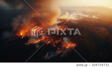 山火事（AI生成） 104754732