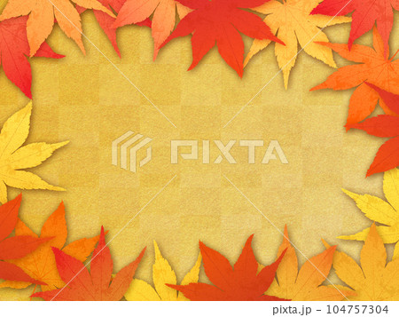 紅葉　秋イメージ素材 104757304