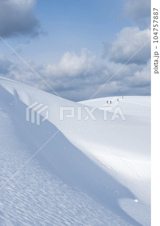 鳥取砂丘の雪景色 鳥取砂丘の雪景色 104757887
