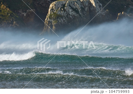 Stormy Waves Breaking 104759993