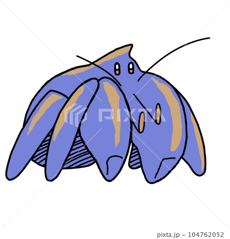 かわいいヤシガニのイラスト かわいいヤシガニのイラスト 104762052