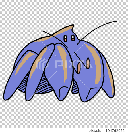 Illustration of a cute coconut crab 104762052