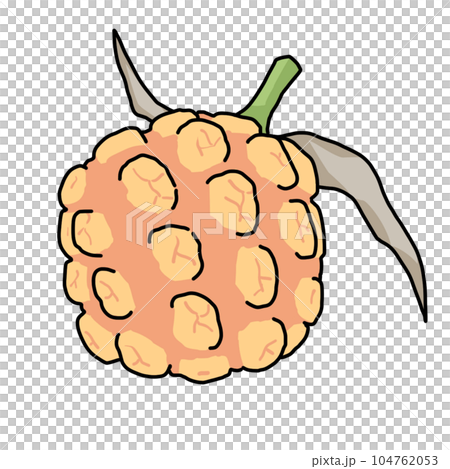 Illustration of tardine fruit 104762053