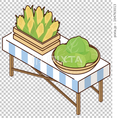 vegetables on long table 104763013