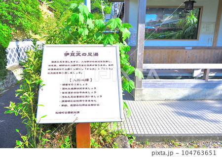 伊豆半島・西伊豆・なまこ壁通り・歴史建造物を改装した癒しスポット、伊豆文邸の足湯・静岡県松崎町(1) 伊豆半島・西伊豆・なまこ壁通り・歴史建造物を改装した癒しスポット、伊豆文邸の足湯・静岡県松崎町(1) 104763651