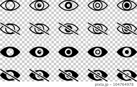 眼睛圖標集 眼睛圖標集 104764978