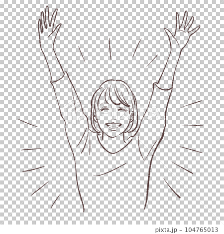 女性のイラスト素材 104765013