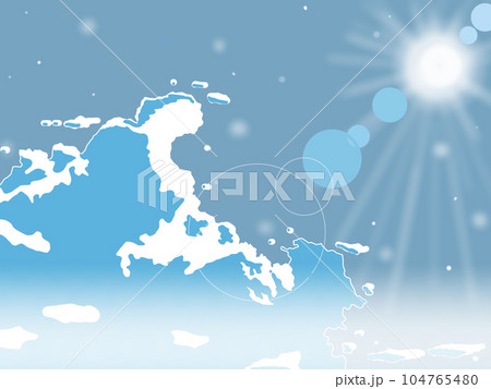 青空に浮かぶ雲 104765480