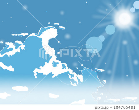 青空に浮かぶ雲 104765481