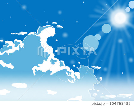 青空に浮かぶ雲 104765483