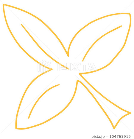 Colorful Vector Leaf Illustration on White Background. 104765919