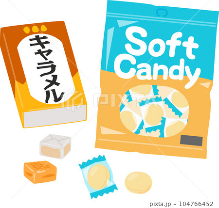 キャラメルとソフトキャンディ 104766452