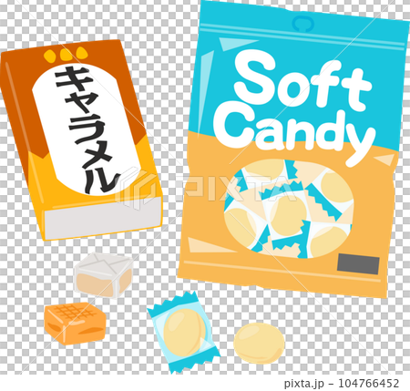 キャラメルとソフトキャンディ 104766452