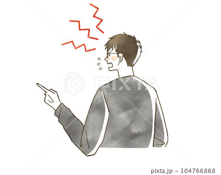 怒っている男性 104766868
