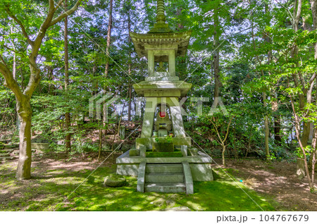Daijouji, a Soto zen buddhist temple, Kanazawa, Japan. 104767679