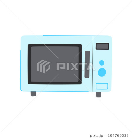 equipment microwave oven cartoon vector illustration 104769035