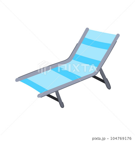 collapsible camping cot cartoon vector illustration 104769176
