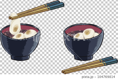 おしるこ/ぜんざいのイラスト 104769814