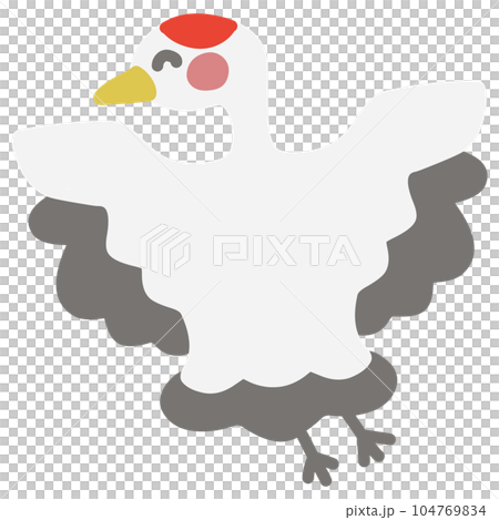 變形微笑鶴的插圖 104769834