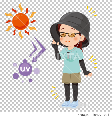日焼け対策 女性 全身 日焼け対策 女性 全身 104770701