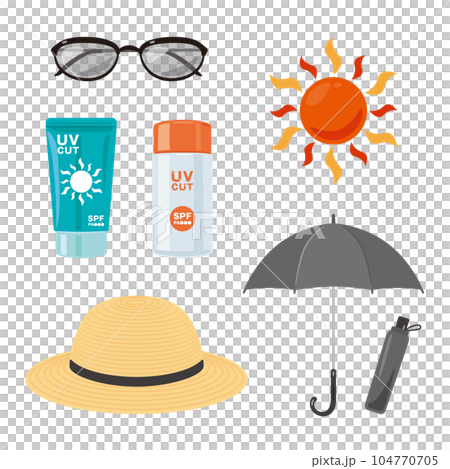 Measures against sunburn 104770705