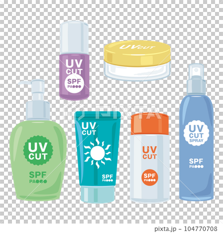 different types of sunscreen 104770708
