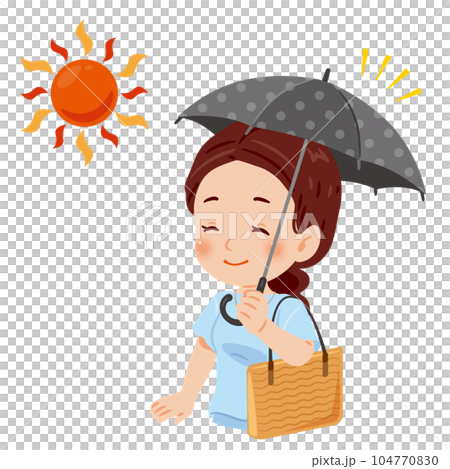 Woman holding a parasol 1 Woman holding a parasol 1 104770830