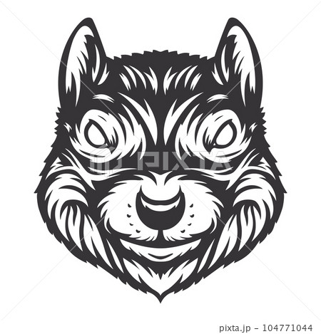 squirrel head design lineart. Farm Animal. squirrel logos or icons. vector illustration squirrel head design lineart. Farm Animal. squirrel logos or icons. vector illustration 104771044