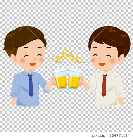 乾杯圖像 2 男子 乾杯圖像 2 男子 104771134