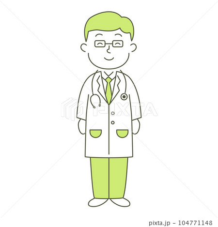 笑顔の医者のイラスト 笑顔の医者のイラスト 104771148