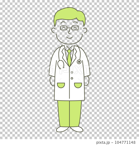 微笑的醫生的插圖 微笑的醫生的插圖 104771148