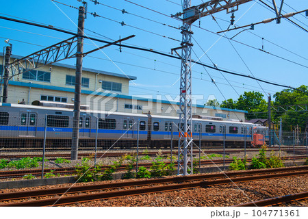 小田急電鉄 大野総合車両所の車両 検車区の風景 小田急電鉄 大野総合車両所の車両 検車区の風景 104771361