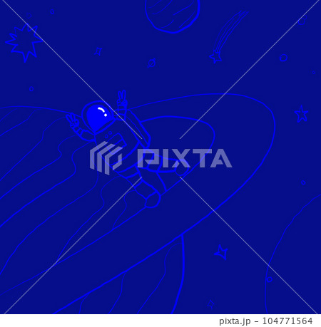 宇宙飛行士のイラスト 宇宙飛行士のイラスト 104771564