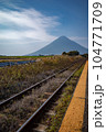 JR指宿枕崎線西大山駅と開聞岳　JR最南端の駅 104771709