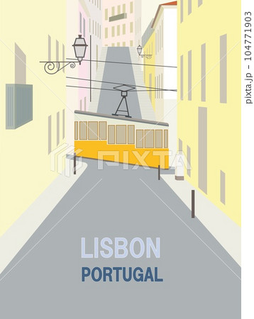 リスボン lisboa ポルトガル portugal ビカ bica ケーブルカー  リスボン lisboa ポルトガル portugal ビカ bica ケーブルカー  104771903