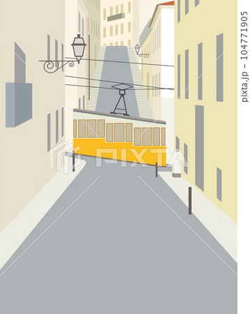 リスボン lisboa ポルトガル portugal ビカ bica ケーブルカー リスボン lisboa ポルトガル portugal ビカ bica ケーブルカー 104771905